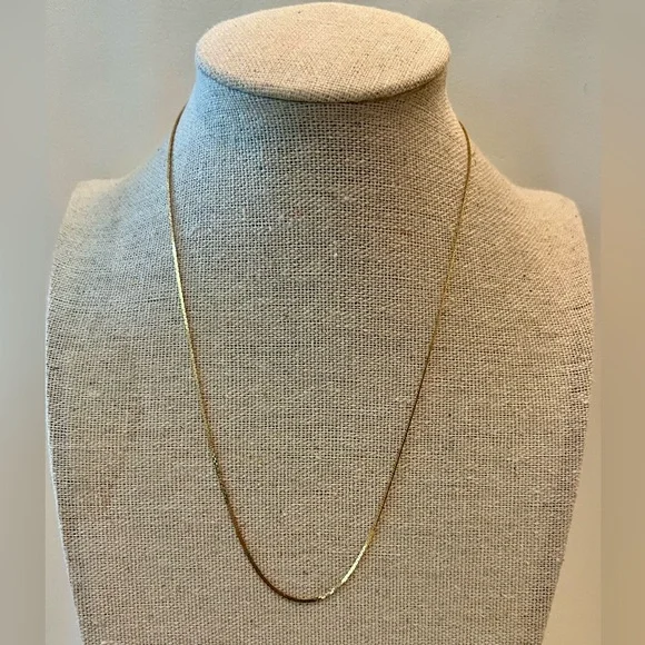 14K Gold Italian Snake Choker Necklace